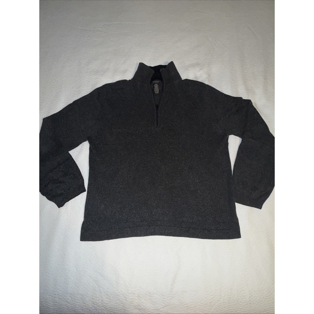Banana Republic Quarter Zip Men Large Premium Luxe Cashmere Silk Knit Sweater